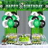 RUMIA Soccer 8th Birthday Party Decorations Soccer Happy 8th Birthday Yard Banner and 18PCS Sport Themed 8th Birthday Balloons for Boys Kids Soccer Football 8th Birthday Anniversary Party Supplies