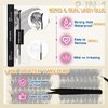 Fluffy Lash Extension Kit 12-20mm 80D Thick Volume Lashes Left & Right Lash Clusters Cat Eye Lash Extensions Kit Cluster Eyelash Extensions Eyelash Clusters with Lash Bond and Seal and Lash Tweezers