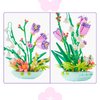 ChunBrommiSam Mini Bricks Bouquet Flower Building Set, Build A Flower Building Blocks Kit 632 Pcs for Adults Toy, Cute Botanical Collection Gift for Girls (Not Compatible with Lego Set