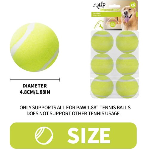 ALL FOR PAWS Ball Launcher Dog Ball Pet Throwing Toy Mini Tennis Balls for Dogs (Mini Ball 2 inch)