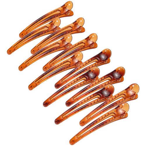 EWSNM Hair Clip for Women, 12 Pcs Duckbill Alligator Hair Barrettes Pins, Non Slip Colorful Plast...