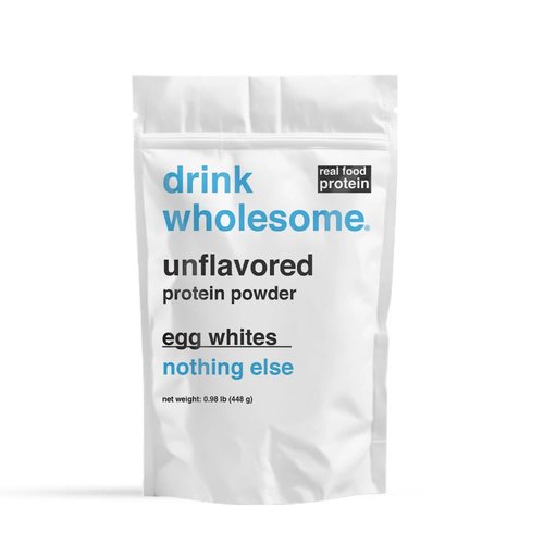 drink wholesome Unflavored Egg White Protein Powder | for Sensitive Stomachs | Gut Friendly | Low FODMAP | Dairy & Lactose Free | Carnivore & Paleo | Safe for Kids & Seniors