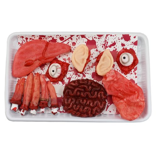 Halloween Blood Props Fake Scary Severed Broken Body Parts for Halloween, Haunted House Zombie Party Decorations Supplies
