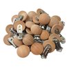 Natural Beech Wood Pacifier Clips Teething Grasping Toy Suspender Clips Charm DIY Wood Pacifier Clip Holder Accessories (3.5cm withouthole)