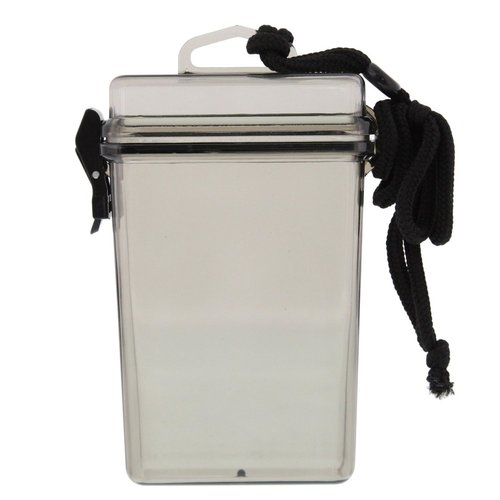 ASR Outdoor Hard Case Waterproof Camping First Aid Storage Container, 5.5 Inch, Clear