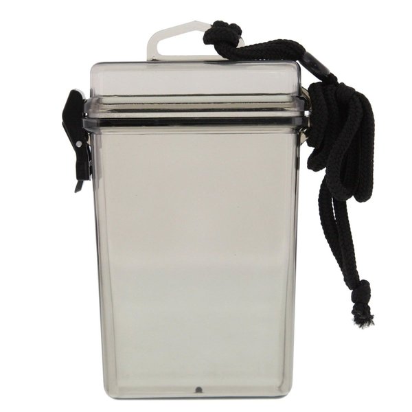 ASR Outdoor Hard Case Waterproof Camping First Aid Storage Container, 5.5 Inch, Clear