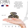 Camila Paris CP3061 French Hair Clip for Women, Handmade, Onyx, Small, Girls Hair Claw Clips Jaw, Durable Styling Hair Accessories for Women, Strong Hold No Slip Grip, Made in France