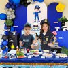 YYMYMGJ 74PCS Police Party Favors 24PCS Police Officer Slap Bracelets 50PCS Police Stickers Police Cars Stickers for Police Party Decorations Kids Gifts Classroom Rewards Prizes Carnival Christmas