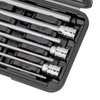 CARBYNE SAE Extra Long Hex (Allen) Bit Socket Set - 7 Pieces, (1/8 inch to 3/8 inch Sizes), 3/8" Drive, S2 Steel Bits, CrV Sockets • From a Family-Run Tool Company Based in the U.S.A.