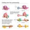 Summer Crystal Enchanted Mermaid & Sea Life Barrette Hair Clips For Girls - Stylish Hair Accessories for Everyday, Birthday and Parties (4Pcs Mermaid Sealife)