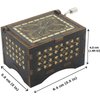 Can't Help Falling in Love Wood Music Box, Antique Engraved Musical Boxes Case for Love One Wooden Music Box - Gifts for Lover, Boyfriend, Girlfriend, Husband, Wife (BLACK)