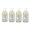 Rebel Green Liquid Hand Soap - Moisturizing Natural Bathroom & Kitchen Liquid Soap - Gentle Household Hand Wash (Unscented, 16.90 Fl Oz (Pack of 4))