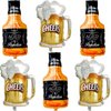 DIADARL Whiskey Bottle Beer Mug Super Shape Mylar Foil Balloon for Bar Valentines Wedding Decors Birthday Party Decoration Supplies