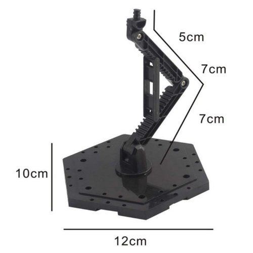 Bioristar HG RG Hobby Action Base Gundam Model Stand Hobby Display Stand Pack of 4 1/144 Scale (4 pack Black)