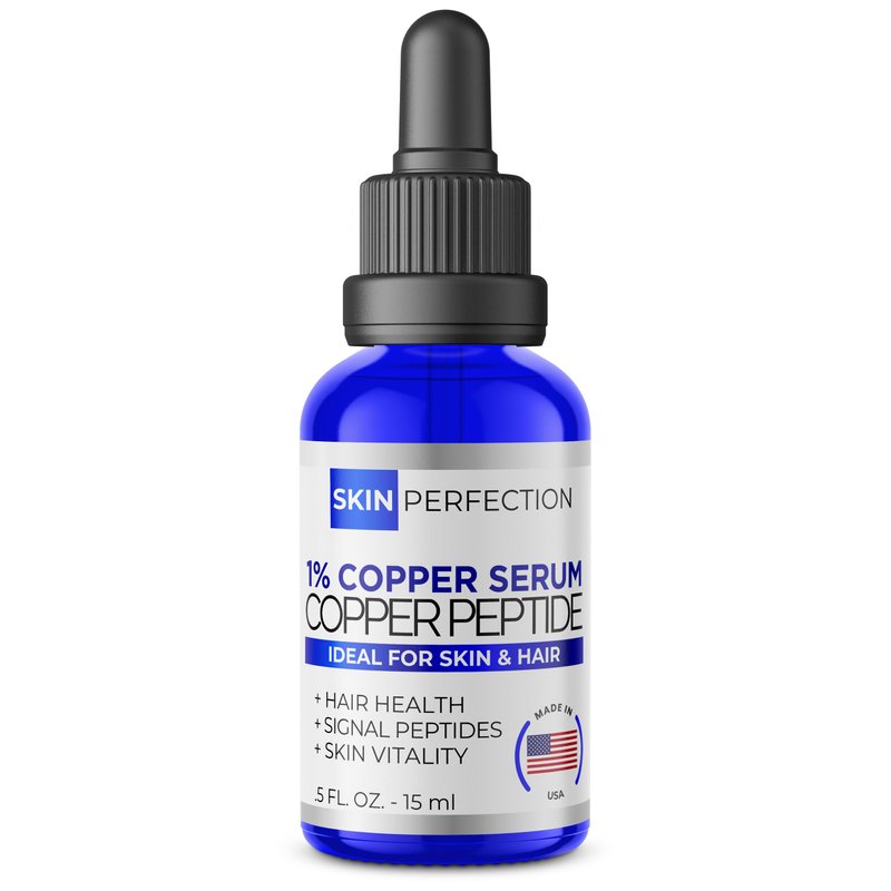 Skin Perfection Copper Peptides Serum for Face & Hair - Youth Serum with Copper Peptide for Fine ...