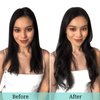 DOORES Human Hair Extensions Clip in Natural Black 120g 7pcs 18 Inch Remy Clip in Hair Extensions Natural Hair Extensions Straight Thick Hair