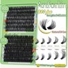 Eyelash Extension Kit 280 pcs Fluffy Lash Clusters D Curl 14-22mm Mix 80D&100D Individual Lashes with Lash Bond, Lash Seal and Lash Applicator for Lash Extension, by Anforlin