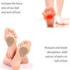 20 pcs Felt Metatarsal Pads for Women and Men, Adhesive Forefoot Pads Forefoot Cushion Pads, Ball of Foot Cushion Foot Pads for Forefoot and Sole Support, Metatarsalgia Mortons Neuroma