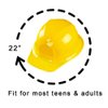 Super Z Outlet 12 Pack Yellow Construction Hard Hat Plastic Birthday Party Supplies Worker Caps Set Halloween Costume Toy