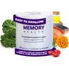 MEMORY HEALTH Brain Supplement for Memory and Focus with Vitamin E (90 softgels/30 Servings) - Brain Booster Softgels for Clarity, Energy-Supplements for Concentration-Omega 3, Carotenoid