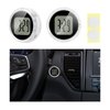 Suvnie 2 PCS Mini Motorcycle Clocks, Waterproof Motorbike Handlebar Digital Clock, 1.1 Inch Stick-On Dashboard Mount Watch, Universal Vehicle Decor Accessories for Motorcycle Car SUV (Black)
