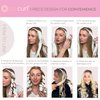 Octocurl Heatless Curls Headband - Hair Curlers to Sleep In - Heatless Curlers for Long Hair (Microfiber - White)