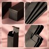 Framendino, 50 Pack Black Rectangle Lipstick Boxes Lip Gloss Boxes Lipstick Bottle Boxes Reusable Lip Balm Packaging Cases Essential Oil Wrapping Box for DIY Lip Gloss Gift Packaging