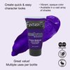 Mehron Makeup Fantasy FX Cream Makeup | Water Based Halloween Makeup | Purple Face Paint & Body Paint For Adults 1 fl oz (30ml) (Purple)
