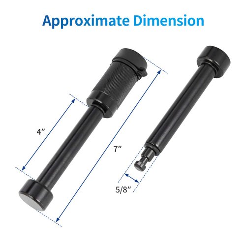 METOWARE Trailer Hitch Lock Hitch Receiver Pin Lock Fits Class III IV V and 2”- 3-1/2" Receiver with 5/8" Dia 4” Lock Pin and 8 Anti-Rattle Rubber O-Rings Receiver Hitch Lock (1 Pack)