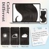 Isaic Clip in Hair Extensions, Dark Brown Hair Extensions Clip in Wavy Layered 16 inch 5PCS Synthetic Hair Extensions Invisible Lace Weft Thick Long Hairpiece for Women Daily Use