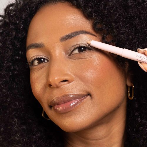 Wander Beauty Wandering Eyes Shadow Stick - Champagne Wishes (Champagne Shimmer) - Smudge & Crease Free Cream Eyeshadow With Tamarind & Jojoba Oil - Illuminate, Line & Define - .05 oz