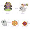 Klever Kits Halloween Gem Art Kit, Kids Halloween Art Crafts Party Supplies, Diamond Painting Kit with Stickers, Suncatchers, and Keychains, Party Favor DIY Activities School Game Goodies Gift