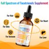 Kayseari Full Spectrum of Tocotrienols Supplement 1200mg- Tocotrienol Vitamin E Liquid,Tocopherol-Free - Superior Antioxidant Blend - Higher Absorption - 2 fl oz,30 Servings