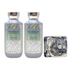 Bath & Body Works Platinum 2 Pack Body Wash Set with a Charcoal Scrub Bar Soap - Full Size