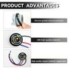 USTOPF1T 1157 LED Bulb Socket Plug, Signal Light Socket Wiring Harness, Automotive Plastic Waterproof Turn Signal Tail Light Brake Light Base Plug Connector - 2PCS
