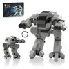 BUILDIFY ED209 Robot Mecha Building Blocks, ED-209 Enforcement Robot Combat Mech Armor Building Toy, 269 Pieces Mobile Suit Cool Mechanical Action Figure Model,Birthday Gift for Kids Boys Girls Adults
