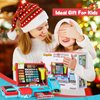 maysida 52PCS Toy Cash Register for Kids with Sound Music/Scanner/Microphone/Credit Card/Play Money, Pretend Learning Toy Kids Cash Register, Christmas Birthday Gift for Toddlers Girl Boy Age 3 4 5 6