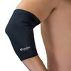 Heelbo Elbow Sleeve and Elbow Compression Sleeve with Copper Infused Fibers and Breathable Fabric for Tendonitis, Golfers Weight Lifting, Tennis Elbow or Arthritis for Men and Women, Black, Medium