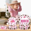 My First Rodeo Plates and Napkins Party Supplies 96PCS 1st Cowgirl Birthday Party Decorations Western Cowgirl Rodeo Disposable Tableware Set Serve 24 Guests