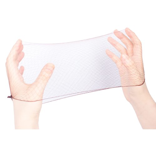 Askuang 50PCS of Dark Brown Hair Net Invisible Elastic Edge Mesh Stretchable Hair Nets for Women Sleeping Food Service Ballet Bun Individual Package Hairnet 20" (50 cm)