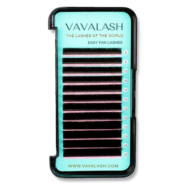 VAVALASH Colored Easy Fan Eyelash Extensions 0.07 C Curl 8-15mm Mixed Tray Brown Self Fanning Lashes 2D-10D Colorful Volume lash extensions（Brown,0.07-C-8-15 Mix）