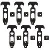 Acrux7 6Pcs Rubber Latches Flexible T Handle Draw Latch 4.3 Inch Hasp Draw Latch for Tool Box Cooler Golf Cart or Engineering Machine Hood