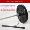 Single Eyelet Landmine Attachment with Chain Fits 2 inch Olympic Bars T-bar Row Attachment