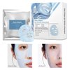 Hyaluronic Acid Collagen Face Mask with Copper Peptide and Seaweed Extract, Overnight Nourishing, for Lifting, Firming, and Moisturizing 40g x 5ea Facial Mask