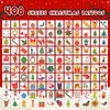 EMOME 408 PCS Christmas Temporary Tattoos, Xmas Glitter Tattoo Stickers for Kids Individually Wrapped Bulk, Merry Christmas Stocking Stuffers for Boys and Girls Party Favor Decorations Supplies