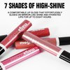 Easilydays Mega Glossy Lip Gloss for Women, Ultra High Shine Glosses Pearl Shimmer Liquid Shimmer Lip Oil, Moisturizing, Non-Sticky Glossy Finish, Long-Lasting Matte Metallic Lip Glaze Makeup, 03