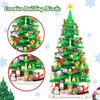 Wowok Christmas Building Blocks Toy - Christmas Tree Building Set, 1102 Pieces Mini Building Blocks for Kids Adult, for Teens Girls Boys Christmas Party Home Decoration