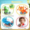 ALASOU Baby Dinosaur Car Toys with Playmat/Storage Bag|1st Birthday Gifts for Toddler Toys Age 1-2|Baby Toys for 1 2 3 Year Old Boy|1 2 Year Old Boy Gift for Infant 12-18 Month