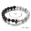 Manhattan Edge Lava Rock Beaded Stone Bracelet Essential Oil Diffuser for Men Aromatherapy Ideal for Anti-Stress or Anti-Anxiety, Clean Look & Edgy Bad Boy Vibe.