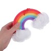 iplusmile 2pcs Rainbow Bath Loofahs Ice Cream Body Loofahs Cute Cartoon Kids Bath Sponges Bath Pouf Body Scrubber Exfoliating Mesh Puff for Children Shower